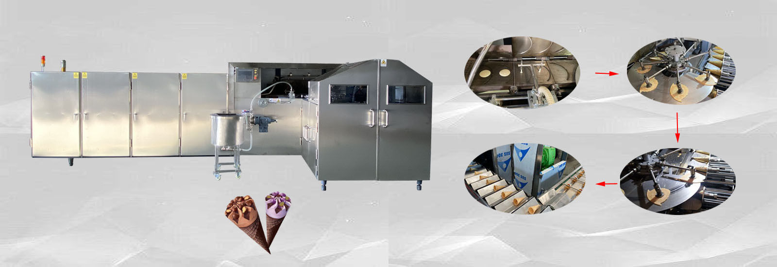 qualità macchina di cottura del cono gelato fabbrica