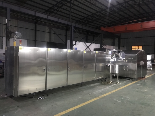 Un buon prezzo. Linea di produzione del cono gelato dell'acciaio inossidabile 16kg/h per la fabbrica dello spuntino in linea
