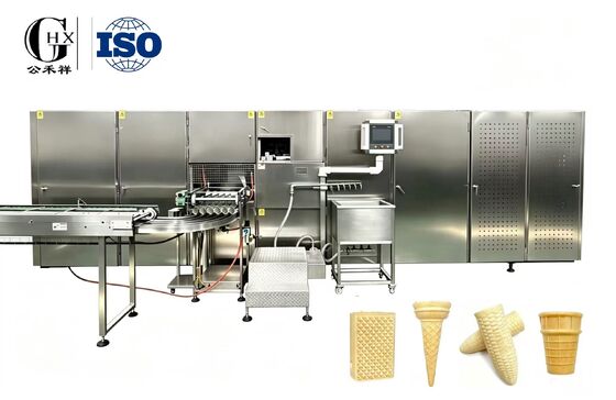 Un buon prezzo. Alta Capacità Servo-Controlled Fully Automatic Wafer Cone, Waffle Cup Making Machine, fino a tp 7000pcs/h in linea