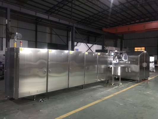 Linea di produzione del cono gelato dell'acciaio inossidabile 16kg/h per la fabbrica dello spuntino