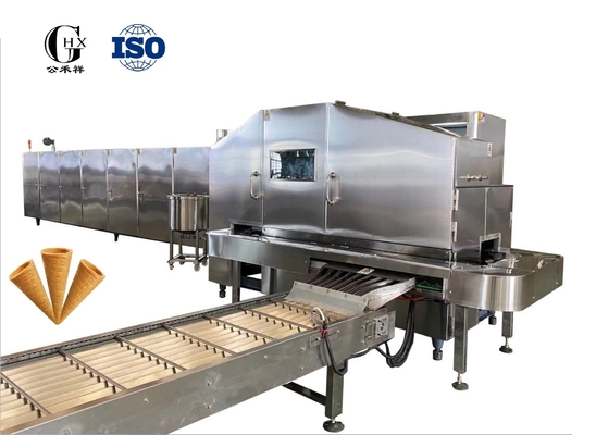 Macchina da forno a cono di zucchero ad alta capacità di produzione con sistema di controllo PLC 10000 pezzi/ora