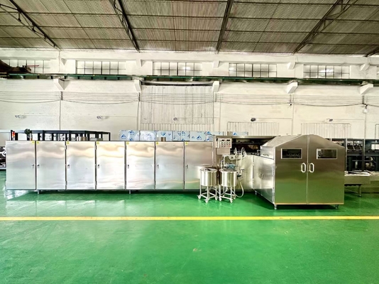 Un buon prezzo. Linea di produzione automatizzata intelligente per coni di zucchero perfetti e uniformi, 53 piastre di cottura per forno con una produzione di 6000 pezzi all'ora in linea